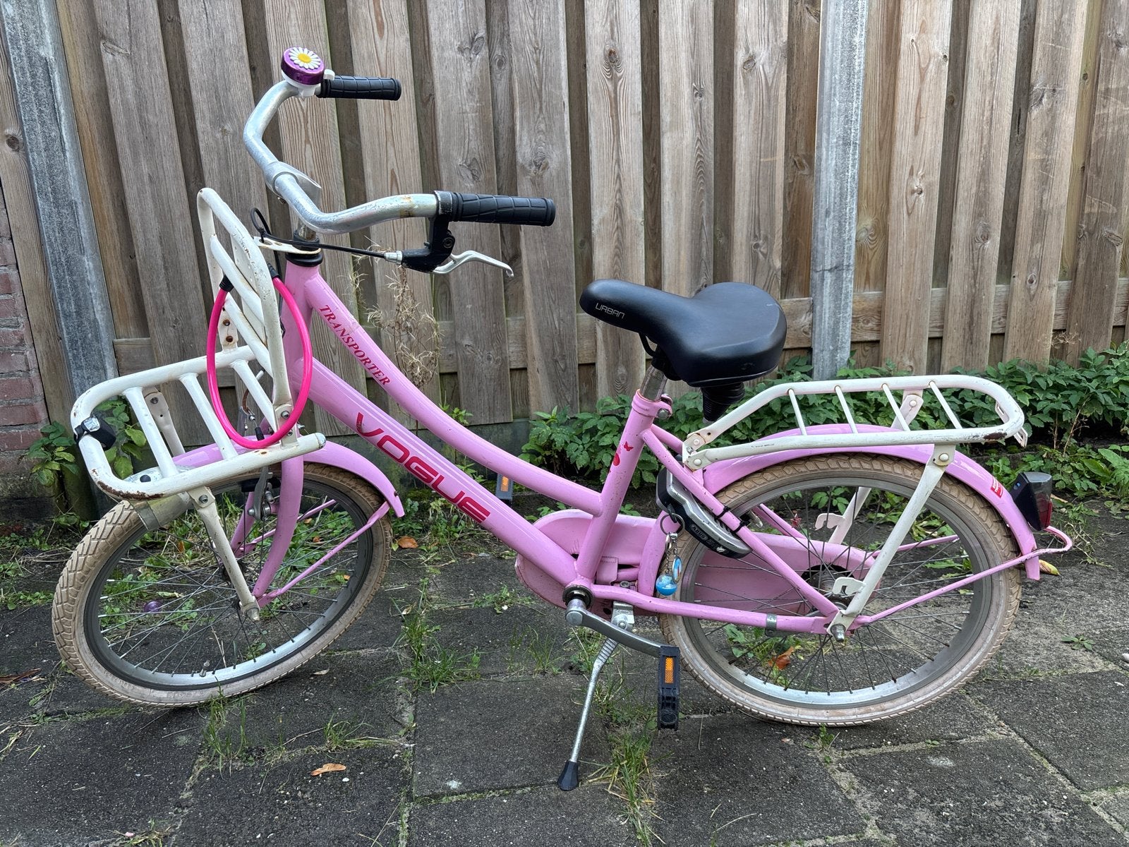 Vogue Transporter kinderfiets 20 inch roze, Ophalen, Gebruikt, 20 inch of meer