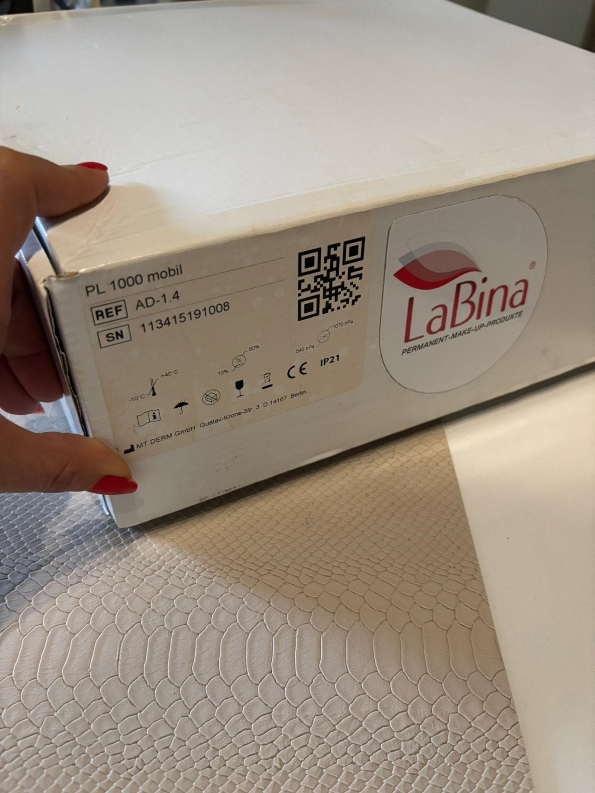 LaBina Vision Blue PMU Permanent Make-up Machine, Ophalen of Verzenden, Zo goed als nieuw, Toebehoren, Blauw