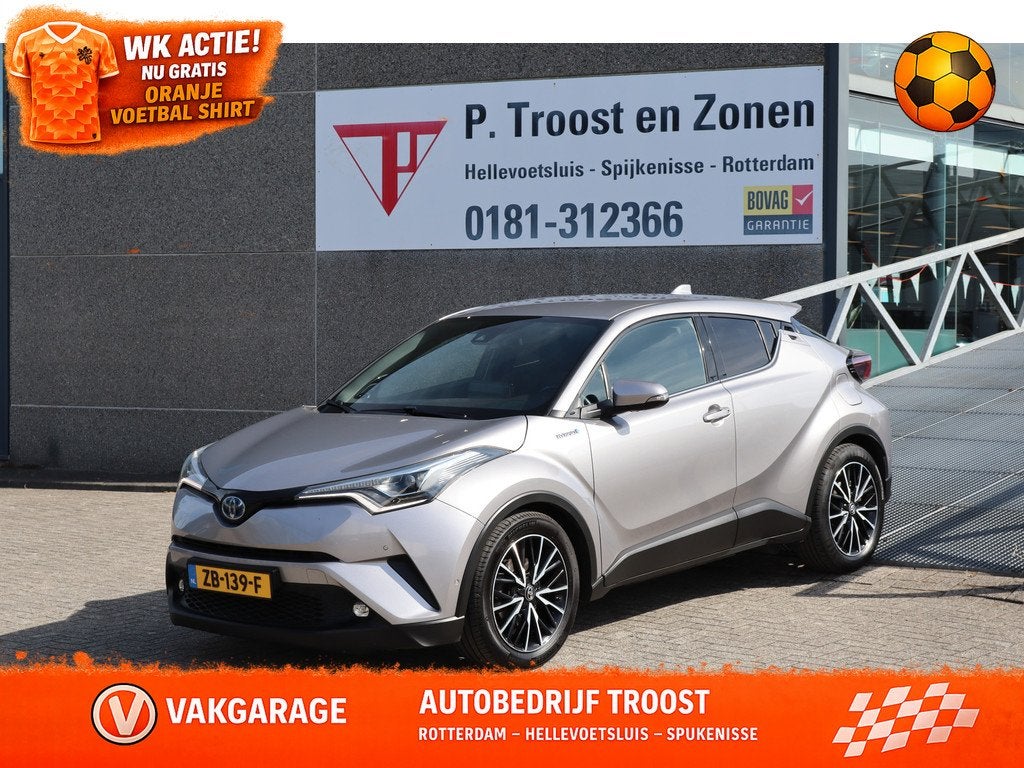 Toyota C-HR 1.8 Hybrid Dynamic Stoelverwarming/Achteruitrijc, 12 maanden, 4 cilinders, 122 pk, Leder