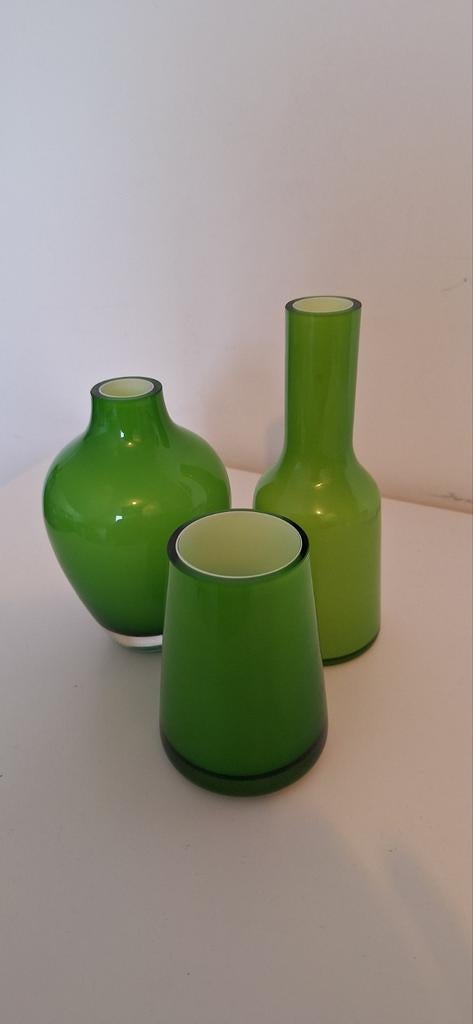Villeroy en Boch set Vazen, Overige kleuren, Ophalen of Verzenden, Minder dan 50 cm, Glas