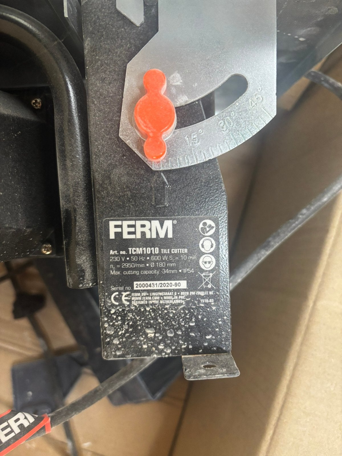 Ferm tegelzaag TCM1010, Doe-het-zelf en Verbouw, Ophalen, Gebruikt, Overige typen, 600 tot 1200 watt