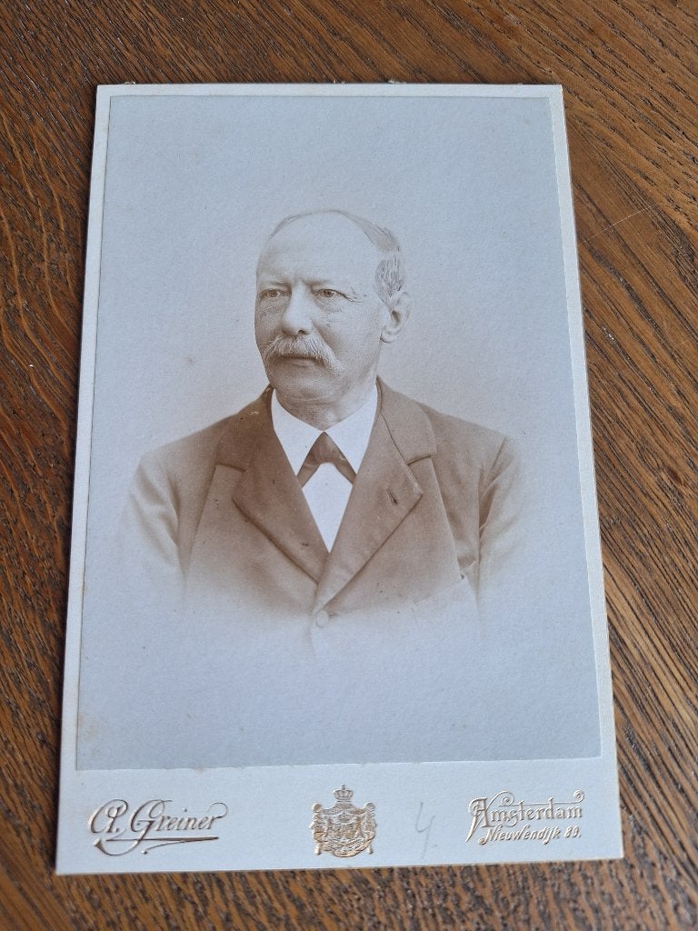CDV Albert Greiner Amsterdam, Verzamelen, Gebruikt, Verzenden, Foto, Voor 1940
