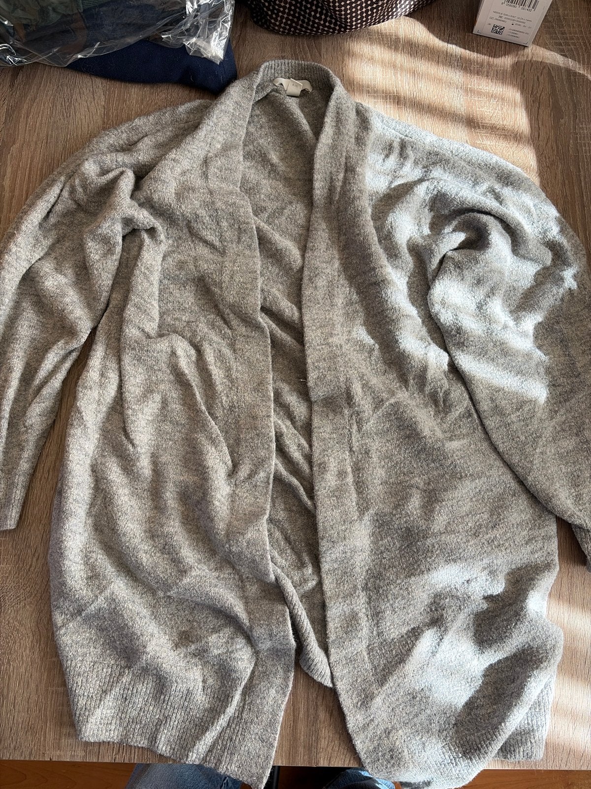 H&M Grijs Vest Maat S, Ophalen of Verzenden, Zo goed als nieuw, Maat 36 (S), Grijs