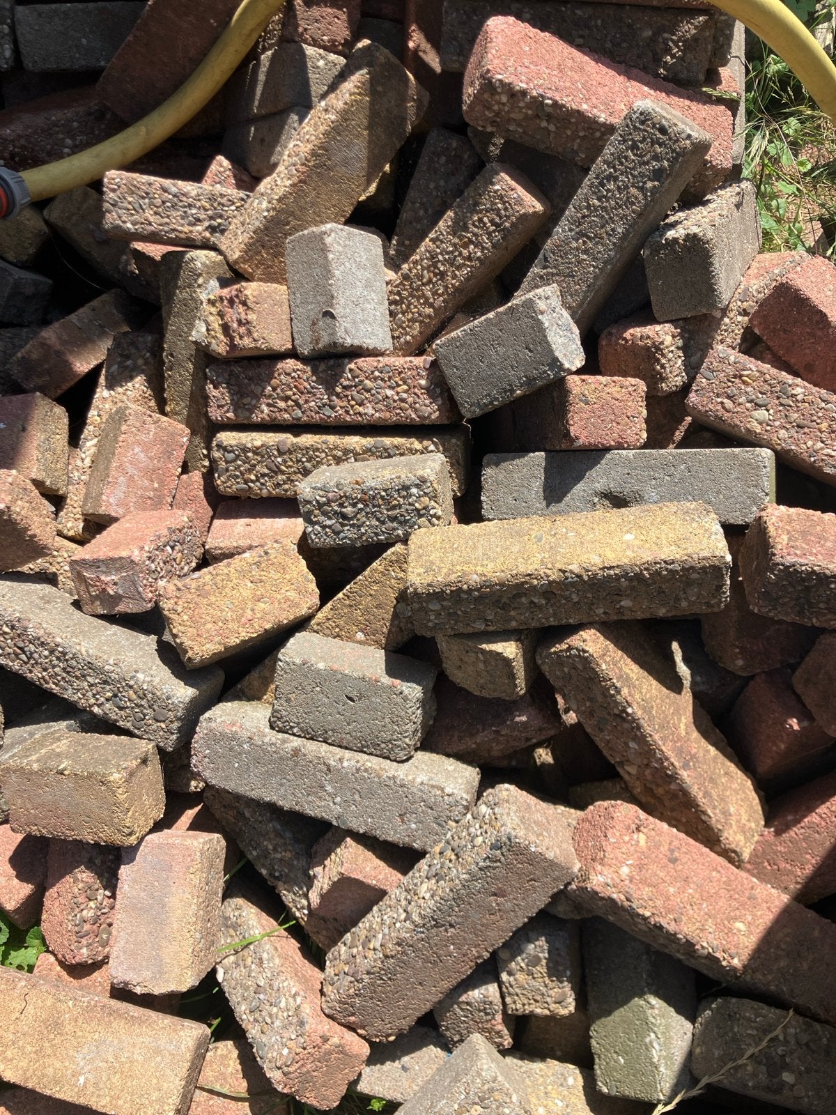 Gratis Gebruikte bonte Waaltjes - Min  8m2 (hele en halve), Ophalen, Overige materialen, Gebruikt, Overige typen