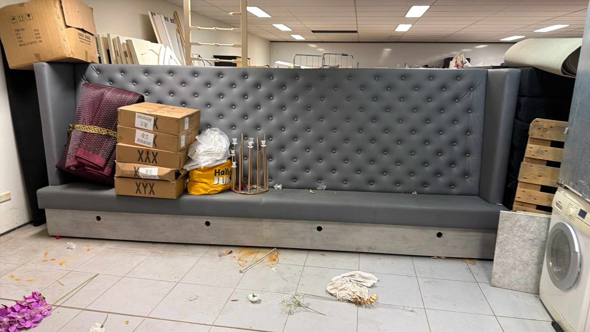 Gratis aftehalen bank 5 meter lang, Ophalen of Verzenden, Gebruikt, Hout