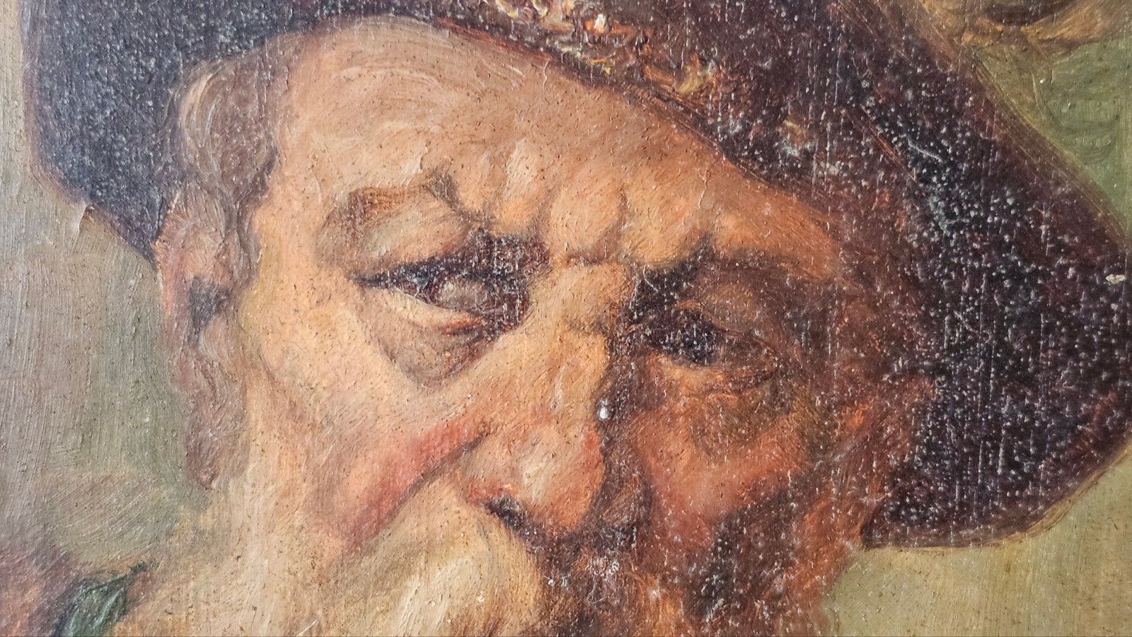 Gerrit Willemsz Horst 17e-eeuwse tronie gesigneerd, Antiek en Kunst, Paneel, Gesigneerd, Portret of Personen, Oud hollands