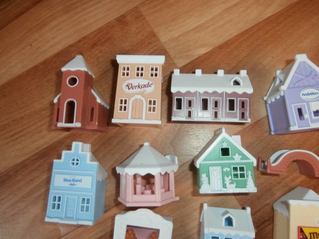 kerstboom kersthuisje huisje AH grachtenpand bakfiets kerk, Diversen, Kerst, Ophalen of Verzenden, Nieuw