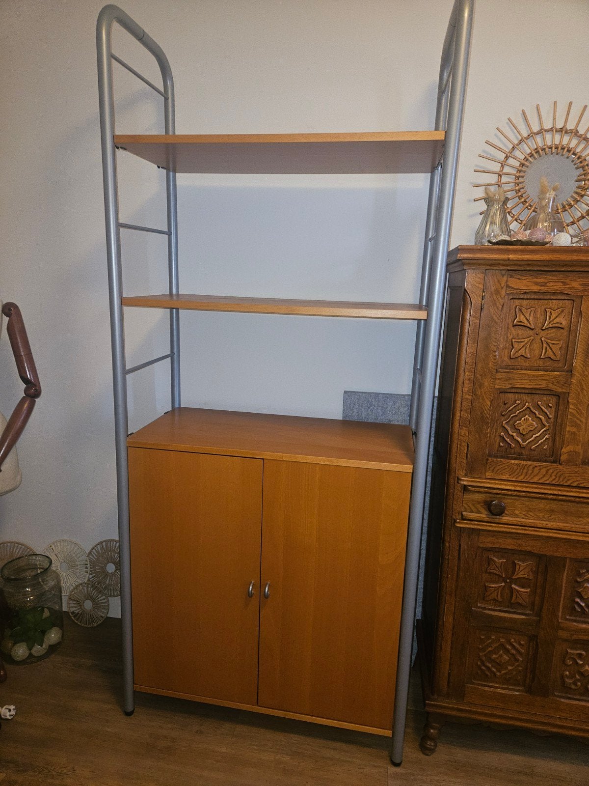 Ikea Kast met planken en deuren - 203x86x43 cm, 200 cm of meer, Modern, Functioneel, 50 tot 100 cm, 25 tot 50 cm