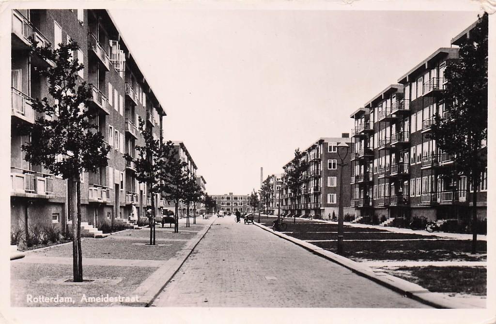 Rotterdam - Ameidastraat (gel. 1960), Ophalen of Verzenden, 1940 tot 1960, Gelopen, Zuid-Holland