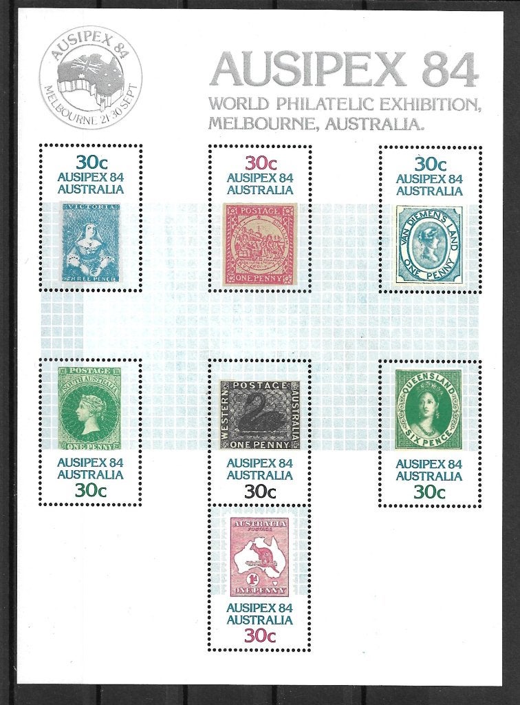 AUSTRALIE. Mi. Blok 7.  AUSIPEX 84, Postzegels en Munten, Ophalen of Verzenden, Postfris