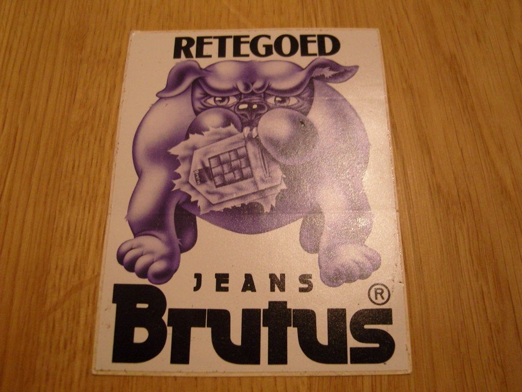 sticker Retegoed  Jeans BRUTUS, Verzamelen, Ophalen, Zo goed als nieuw