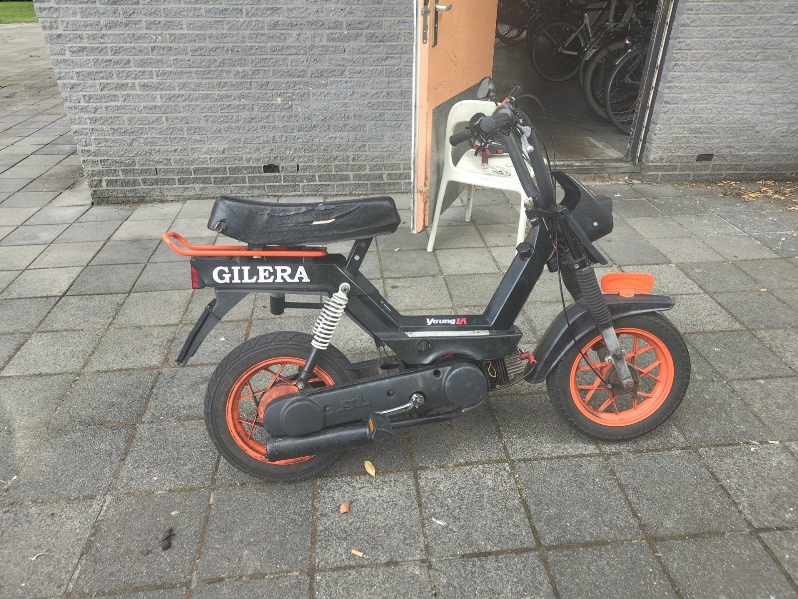 gilera citta blauw kenteken, Fietsen en Brommers, Ophalen, Gebruikt, Tweetakt, Gilera