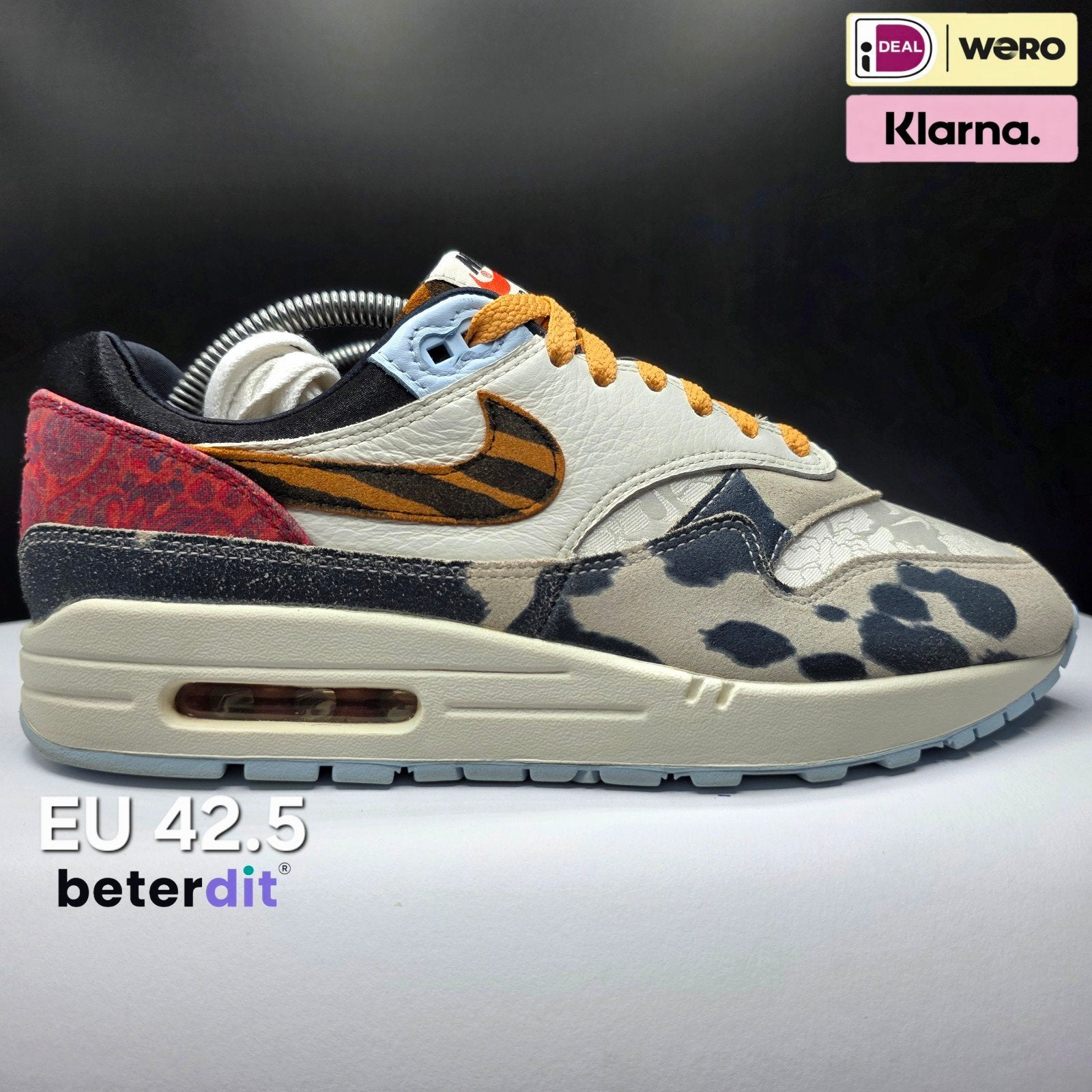 Nike Air Max 1 '87 'Great Indoors'
Maat: 42.5, Kleding | Dames, Schoenen, Zo goed als nieuw, Sneakers of Gympen, Ophalen of Verzenden