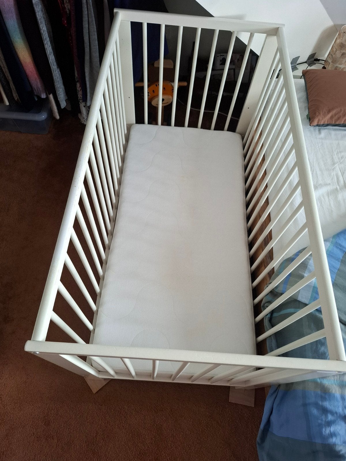 Ikea Gulliver babybed met matras, Kinderen en Baby's, Ophalen, Gebruikt, 70 tot 85 cm, 140 tot 160 cm