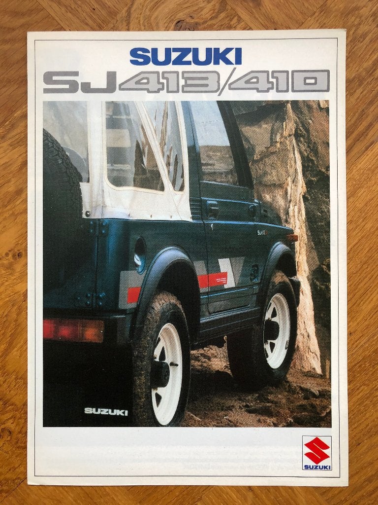 Suzuki SJ 413/410 folder 1986, Verzenden, Nieuw, Suzuki, Overige merken