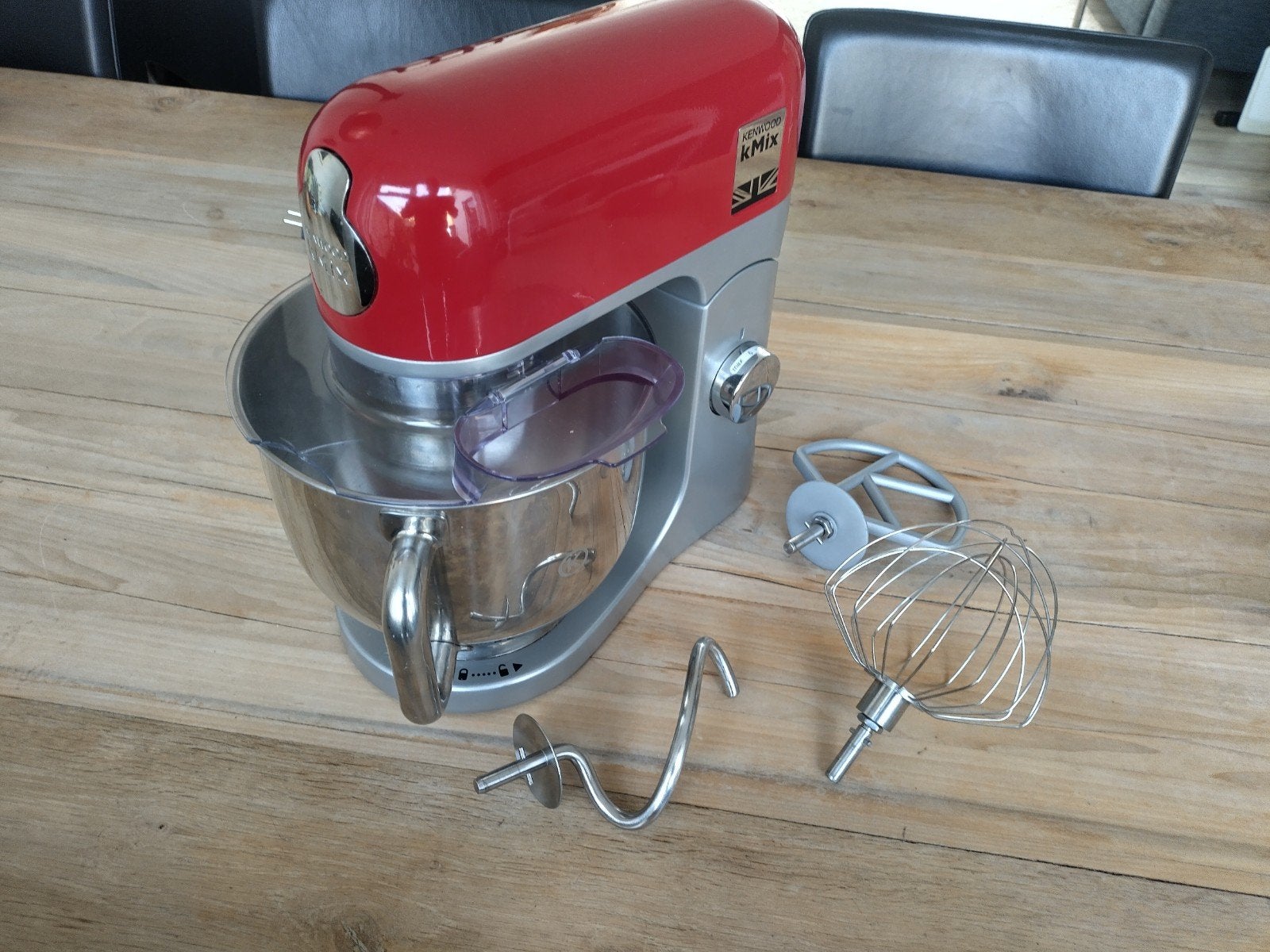 Kenwood Kmix rood keukenmachine, 4 liter of meer, Ophalen, 3 snelheden of meer