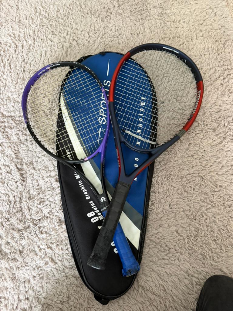 Prince tennisrackets set, Sport en Fitness, Badminton, Ophalen, Zo goed als nieuw, Racket(s)
