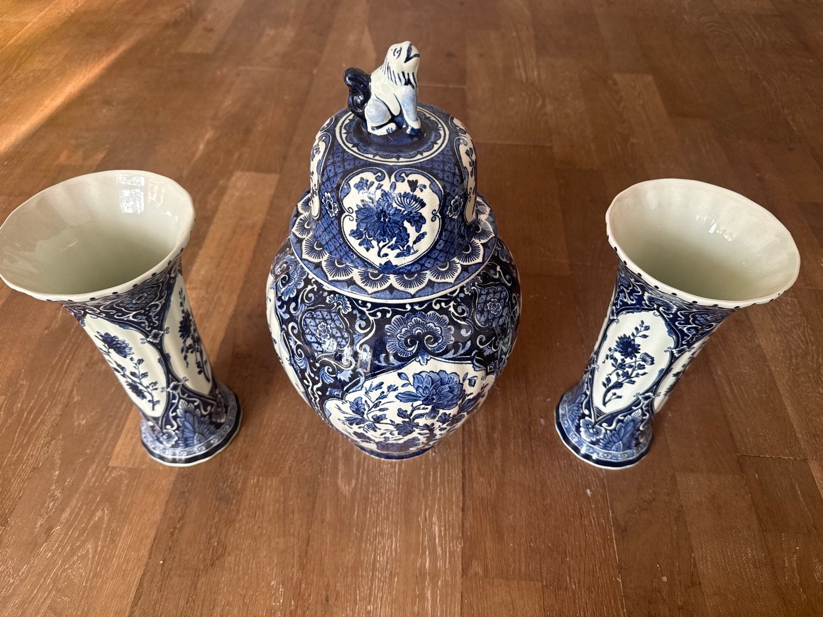 Delfts Blauw vaas en pot set - Sphinx Boch, Antiek en Kunst, Antiek | Vazen, Ophalen