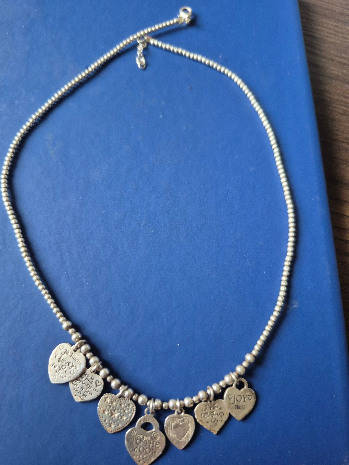 Joy Jewellery Bali Zilveren Ketting met Hartjes, Sieraden, Tassen en Uiterlijk, Kettingen, Ophalen of Verzenden, Zilver, Zilver