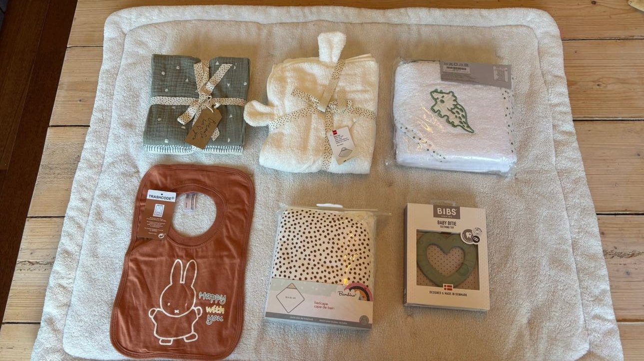 Luxe kraamcadeau set - NIEUW - compleet pakket voor baby, Kinderen en Baby's, Ophalen of Verzenden, Nieuw, Overige typen