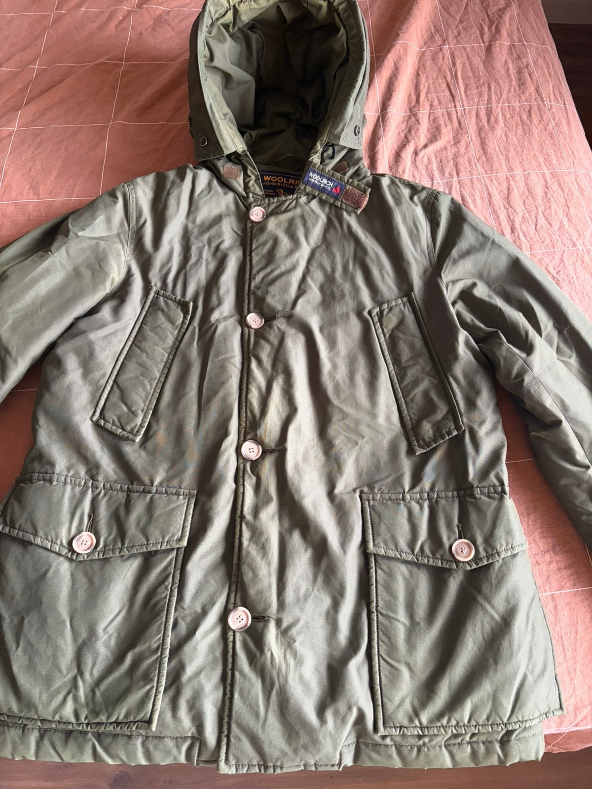 Woolrich polar parka maat M racing green, Ophalen of Verzenden, Zo goed als nieuw, Maat 48/50 (M), Groen