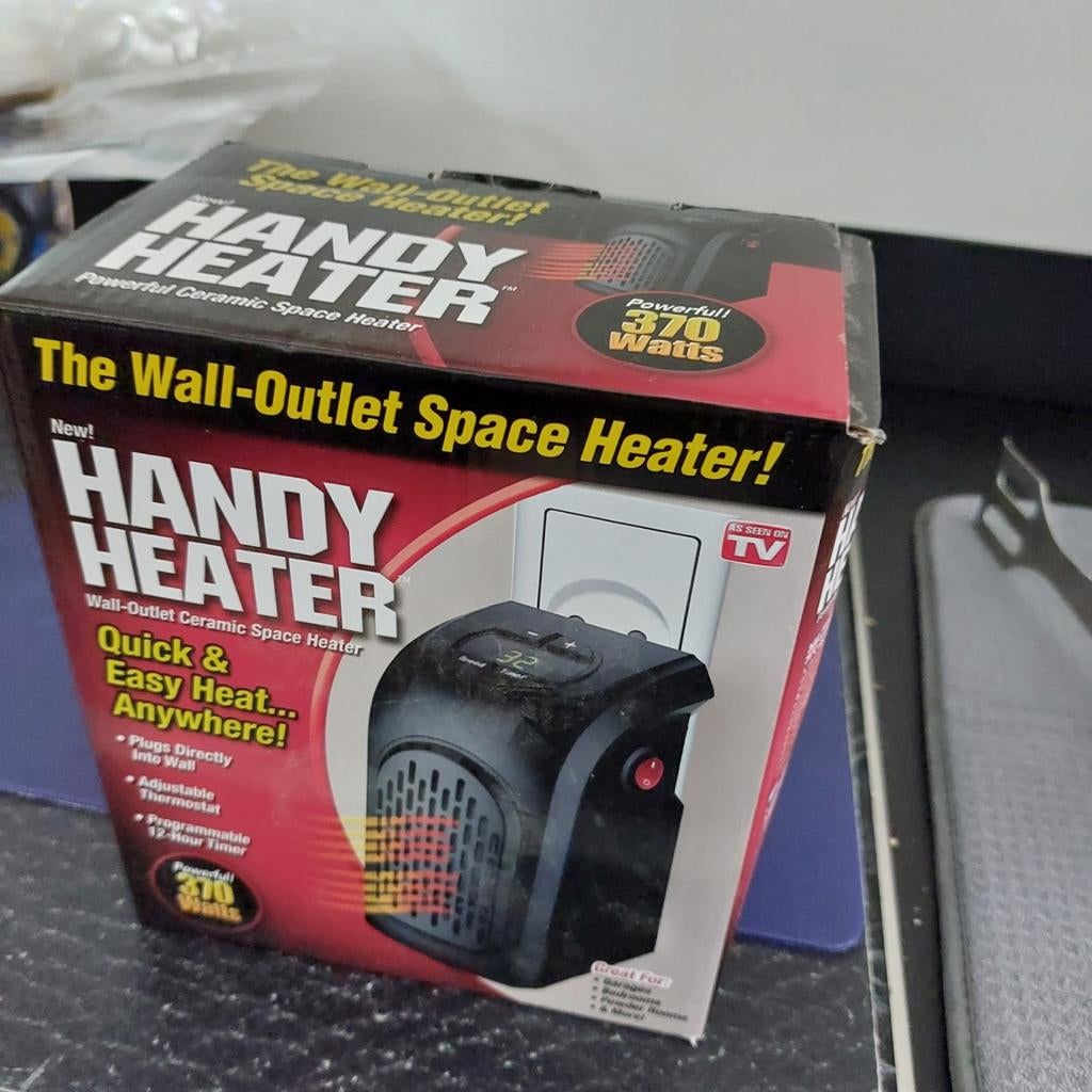 Handy Heater: Compacte Keramische Wandkachel 370W, Huis en Inrichting, Kachels, Overige soorten, Elektrisch, Nieuw, Ophalen of Verzenden