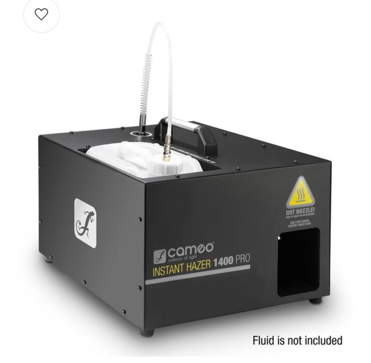 Cameo Instant Hazer 1400 Pro - Professionele Rookmachine, Ophalen of Verzenden, Nieuw, Rookmachine