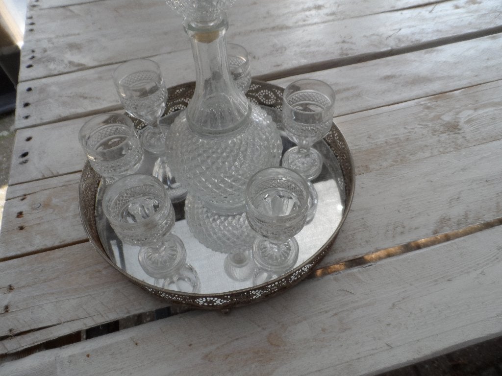 likeur setje   krisstal., Ophalen