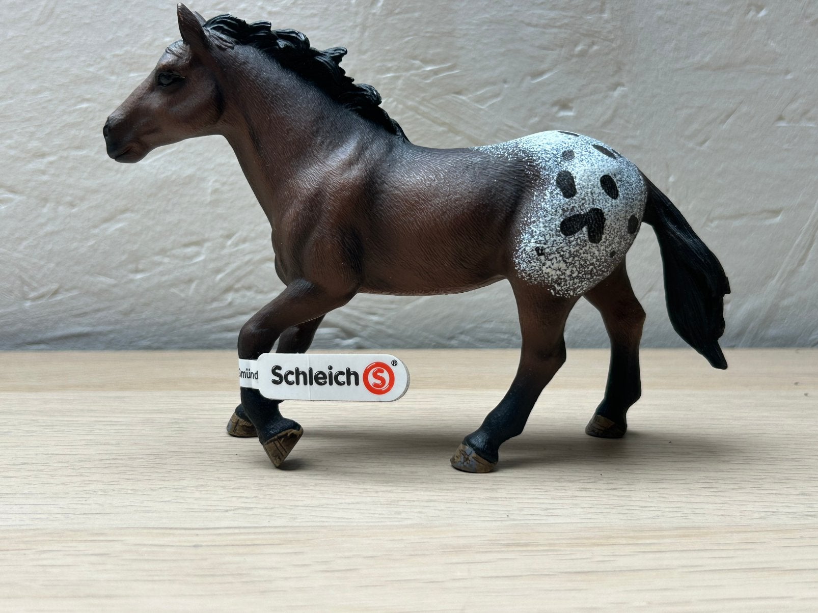 Schleich appaloosa hengst, Ophalen of Verzenden, Zo goed als nieuw, Paard, Beeldje of Figuurtje