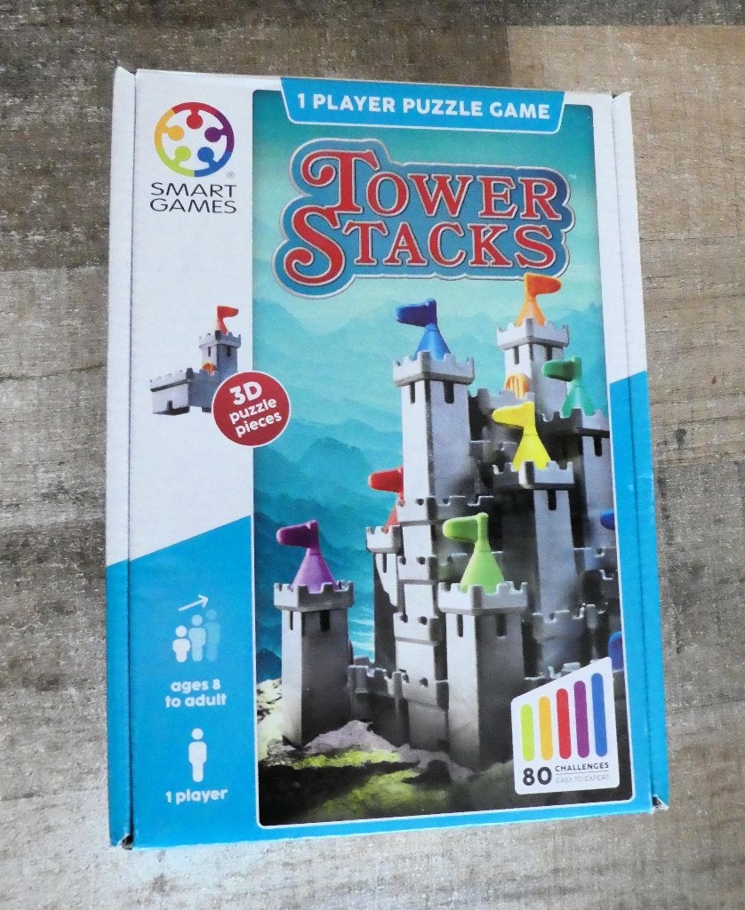 SmartGames Tower Stacks vanaf 8 jaar., Kinderen en Baby's, Speelgoed | Educatief en Creatief, Ophalen of Verzenden, Zo goed als nieuw