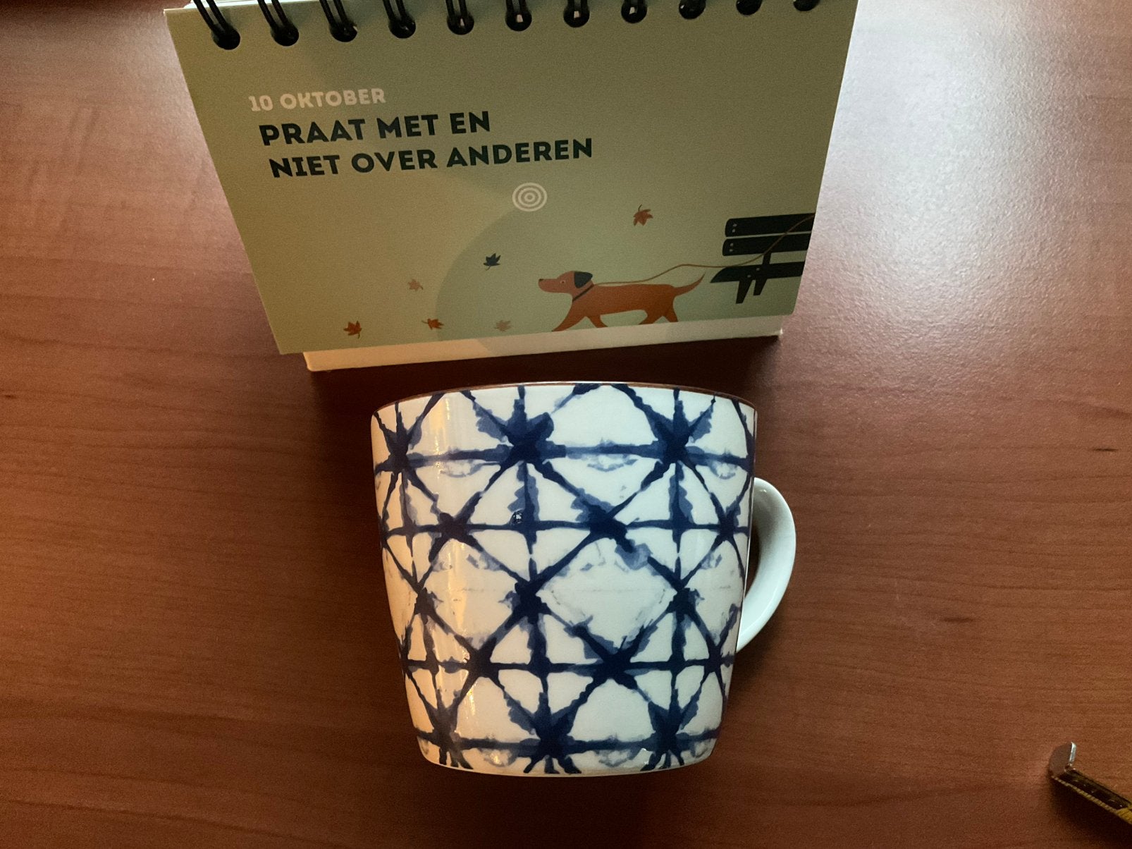 Mok blauw-wit XENOS SIBORI 9.6x 8.0, Huis en Inrichting, Ophalen of Verzenden, Zo goed als nieuw, Aardewerk, Kop(pen) en/of Schotel(s)