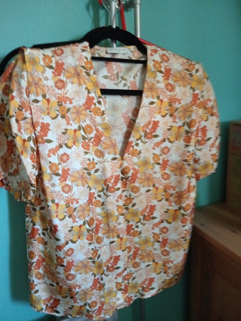 Dames shirt, Sandro, Nieuw, Oranje, Ophalen of Verzenden