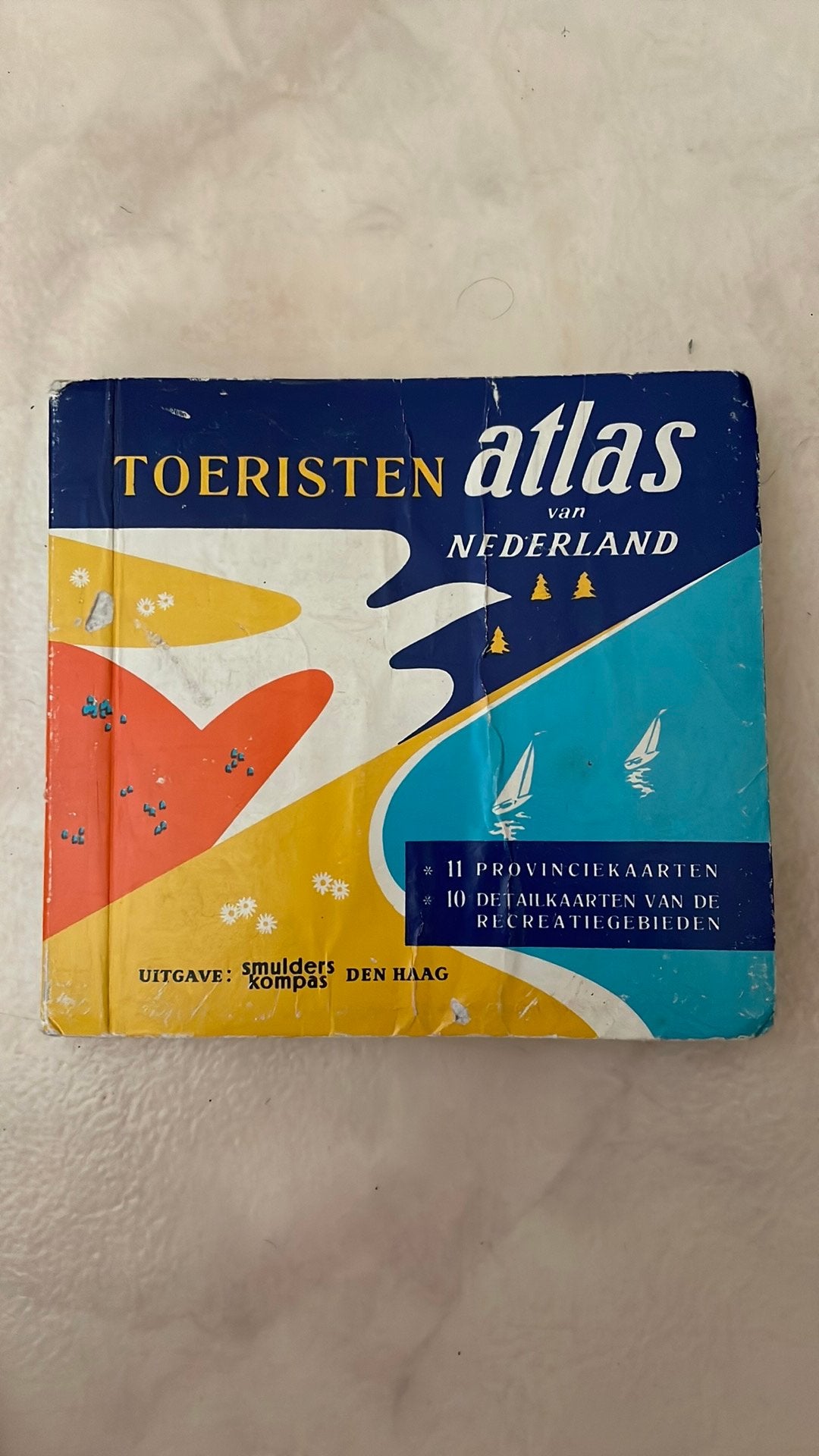 Toeristen atlas van Nederland +/- 1950, Boeken, Atlassen en Landkaarten, Overige atlassen, 1800 tot 2000, Nederland, Ophalen