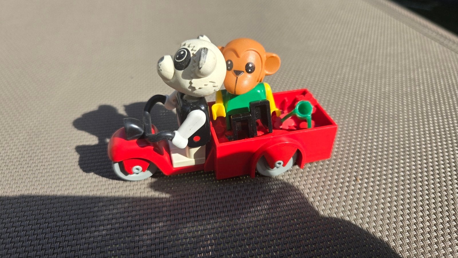 Vintage Lego Fabuland Percy Panda & Aap op driewieler, Kinderen en Baby's, Speelgoed | Duplo en Lego, Ophalen of Verzenden, Gebruikt