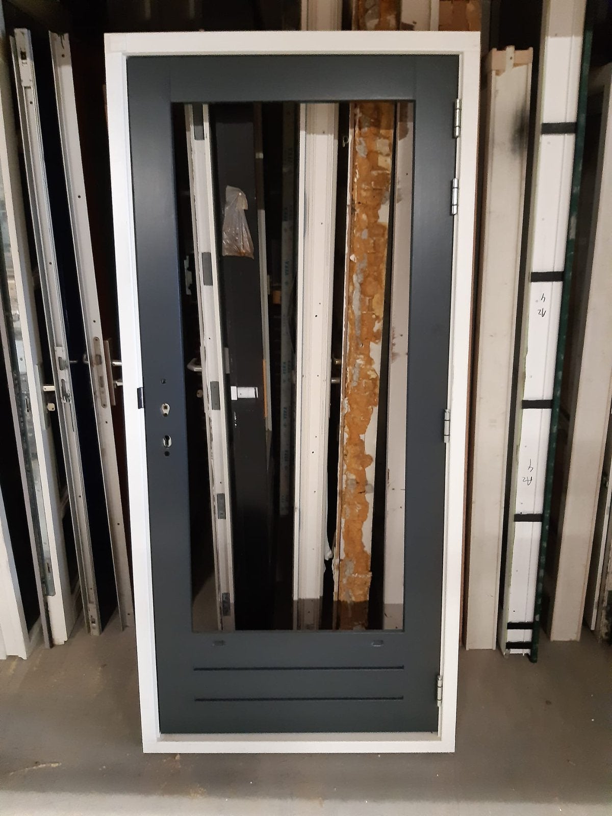 Nieuw Hardhouten kozijn met buitendeur 835*2100, Ophalen, 1 tot 2 meter, Minder dan 3 meter, Nieuw