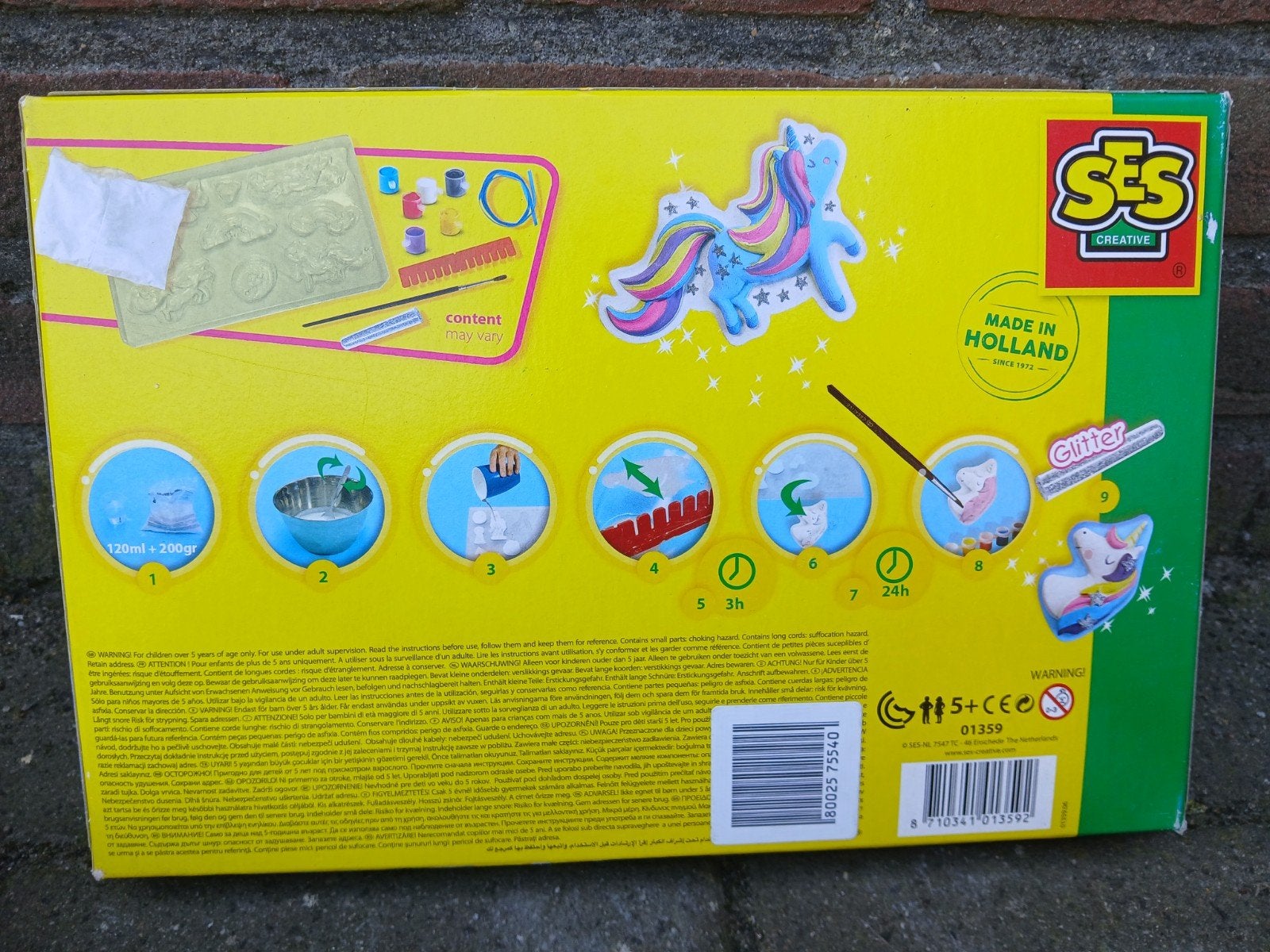 SES Creative Gips gieten & verven Eenhoorn, Fantasie, Nieuw, Meerkleurig, Ophalen of Verzenden