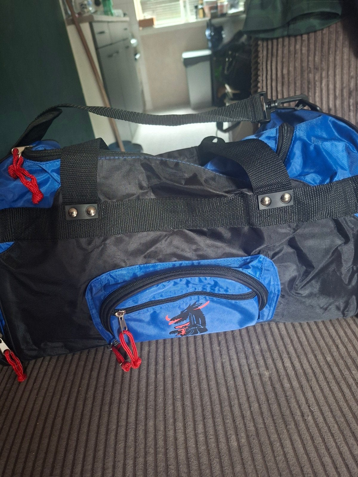 Matsuru Taekwondo sporttas - Blauw/Zwart, Ophalen, Zo goed als nieuw, Taekwondo, Vechtsportmateriaal