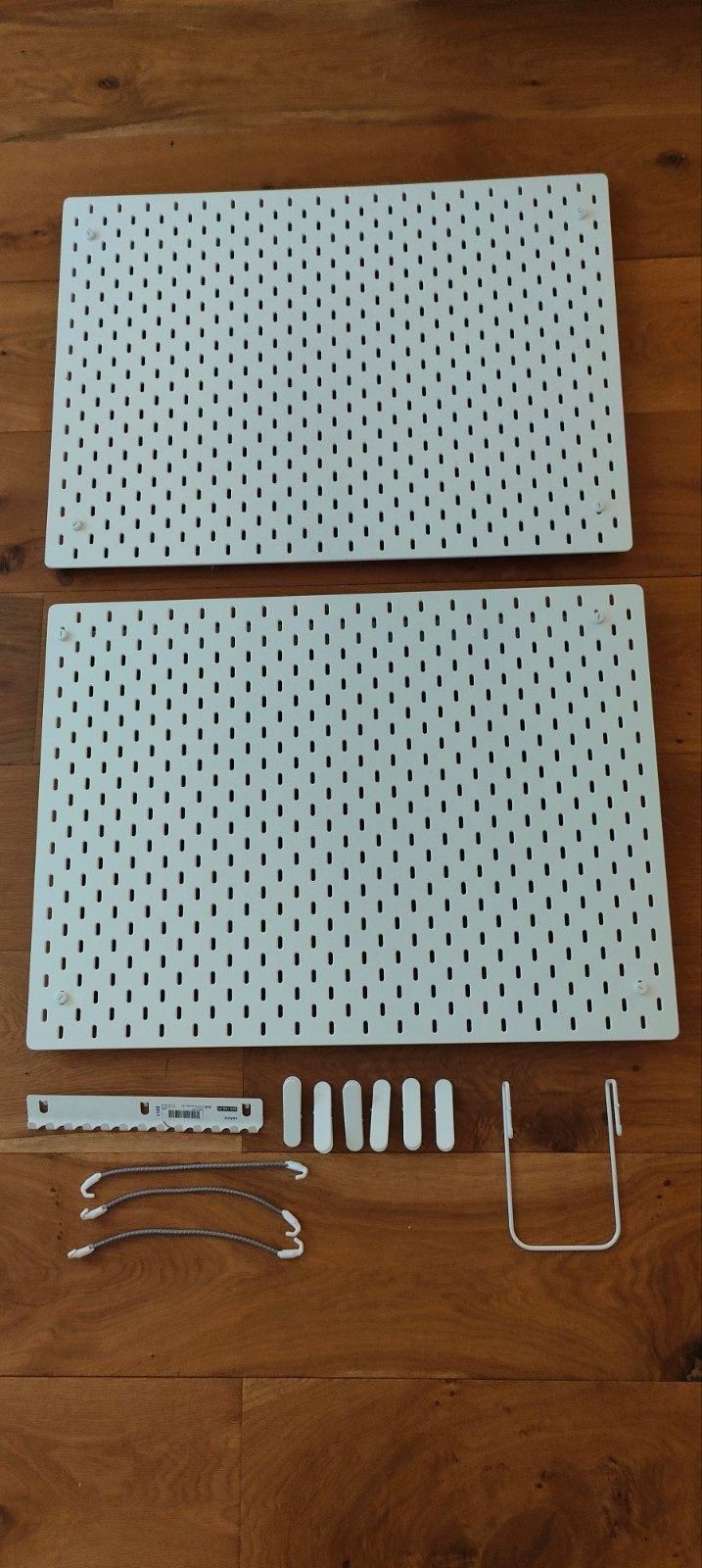 IKEA SKÅDIS Pegboard wit, 76x56 cm (2 stuks), Ophalen, Hout, Zo goed als nieuw, Wandbord of Wandpaneel
