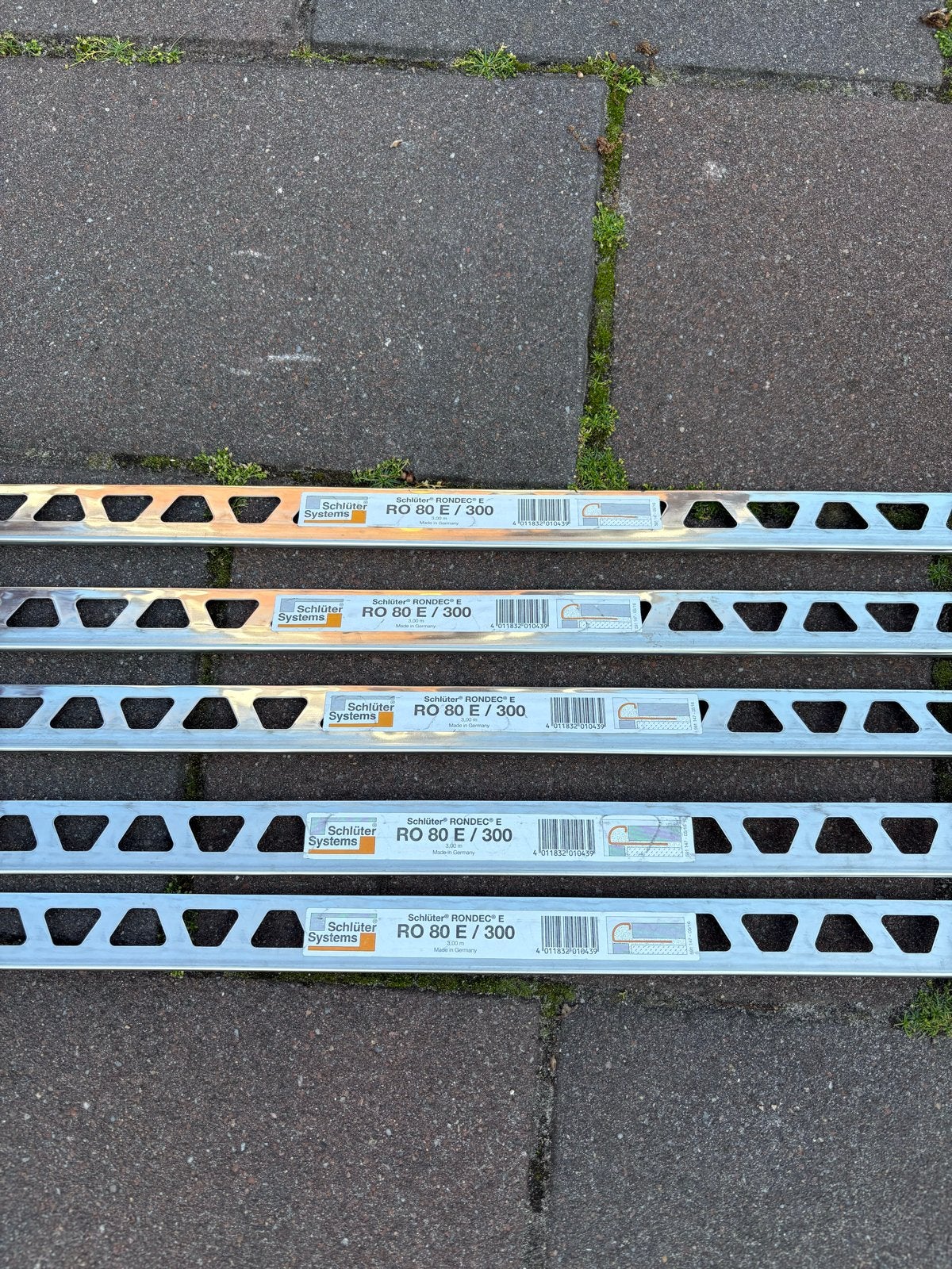 Schlüter RONDEC-E RO 80 E / 300 tegelprofielen (5 stuks), Ophalen, Overige typen, Nieuw, Minder dan 20 cm