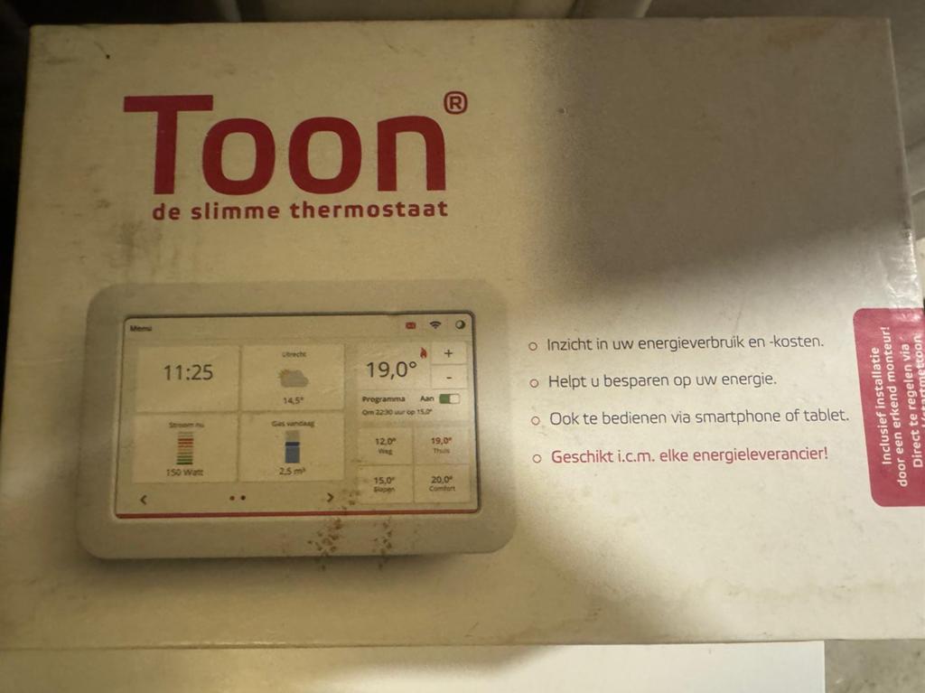 Toon de slimme thermostaat, Ophalen, Slimme thermostaat, Zo goed als nieuw