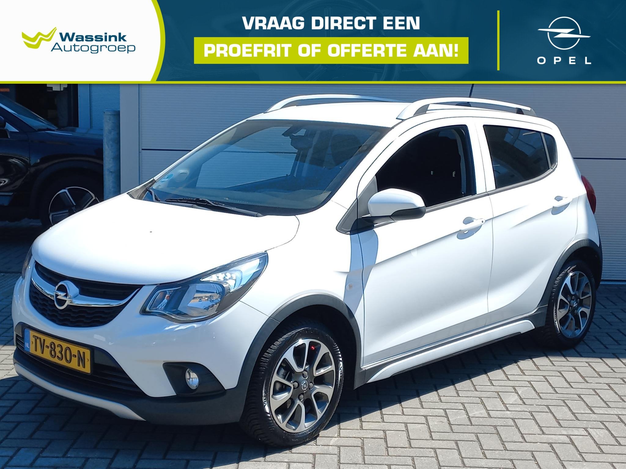 Opel KARL 1.0 75pk Rocks Online Edition | Airconditioning |, Auto's, Voorwielaandrijving, 839 kg, Stof, Gebruikt