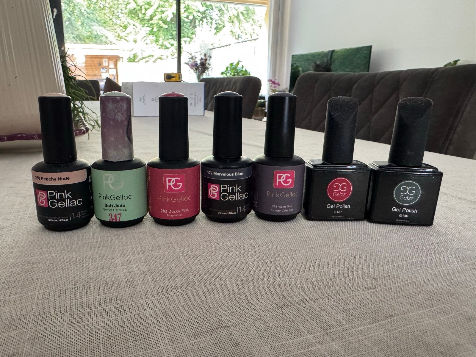 7 Gellak lakjes - Pink Gellac & Gelzz, Ophalen of Verzenden, Gebruikt, Overige kleuren, Handen en Nagels