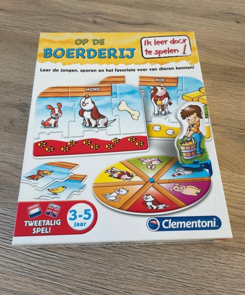 Clementoni Op de Boerderij - Educatief Spel (3-5 jaar), Hobby en Vrije tijd, Gezelschapsspellen | Overige, Ophalen of Verzenden