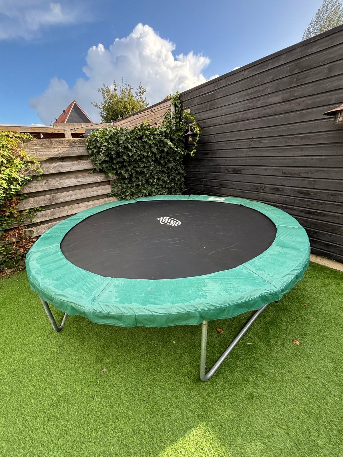 BERG Trampoline Favorit 300cm Groen, Ophalen, Gebruikt
