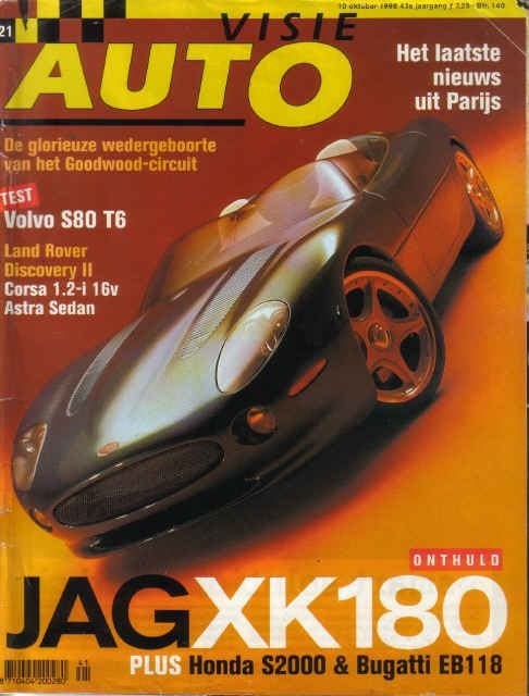 Autovisie 21 1998 : Honda S2000 - Volvo S80 T6 - Cadillac, Ophalen of Verzenden, Gelezen, Algemeen