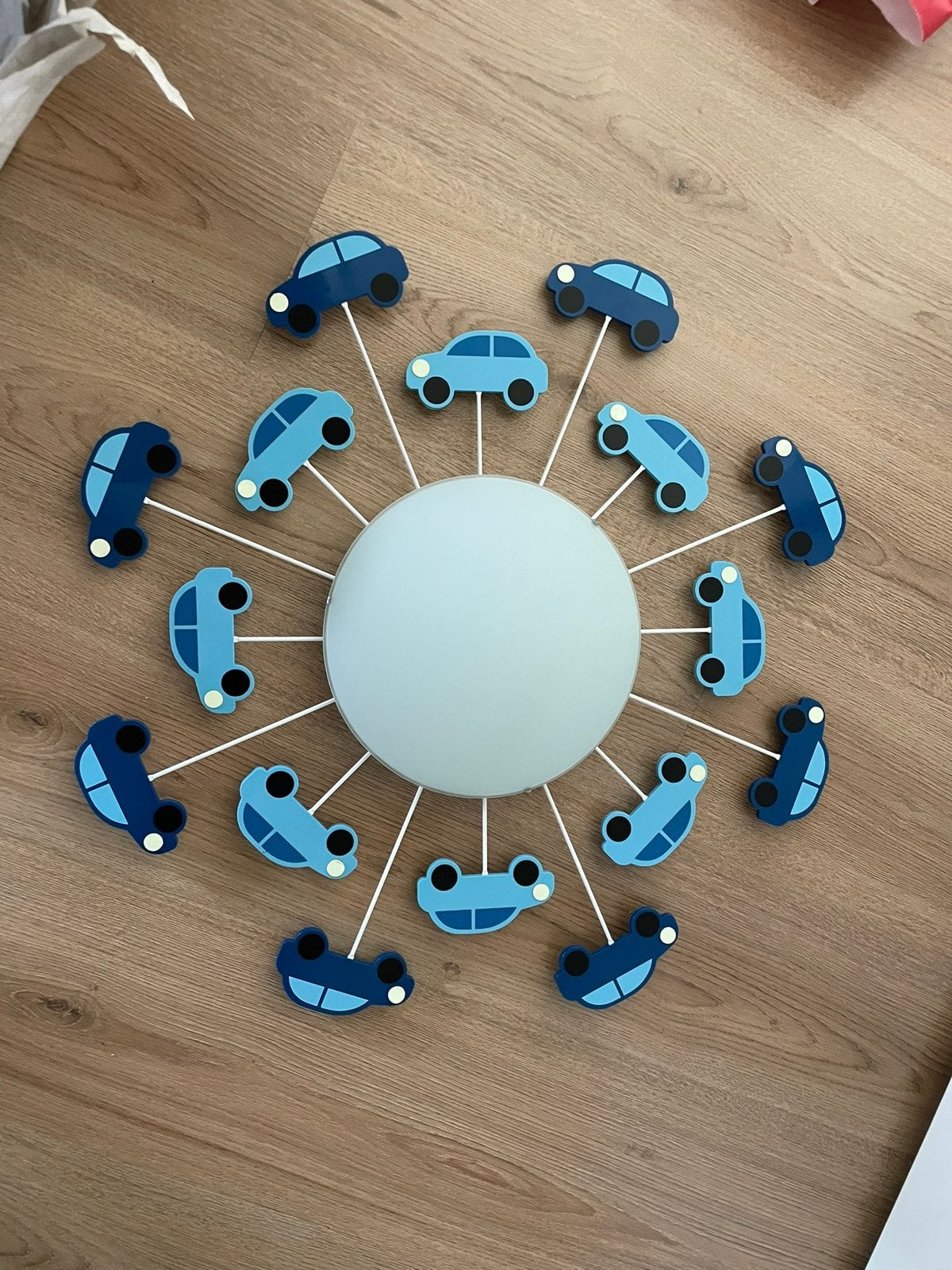 Lamp met auto’s (plafond of muur), Ophalen of Verzenden, Zo goed als nieuw