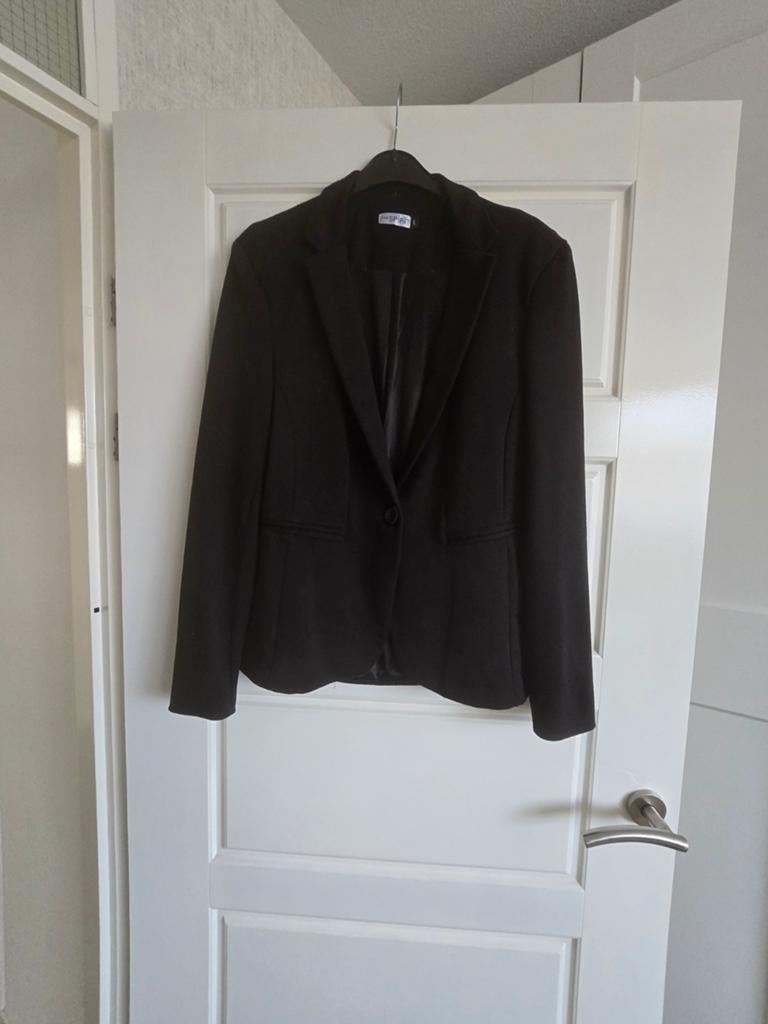 Te koop zwart dames colbert, merk True Spirit, maat L., Zwart, Maat 42/44 (L), Ophalen of Verzenden, Jasje