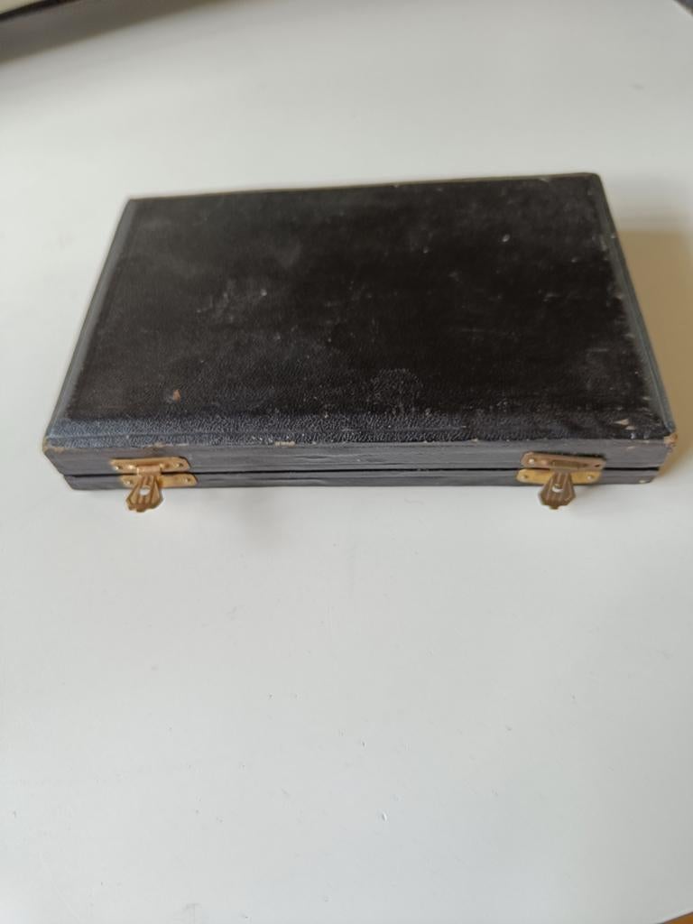 Antieke cijferset in doosje van juwelier Wamsteeker, Ophalen of Verzenden