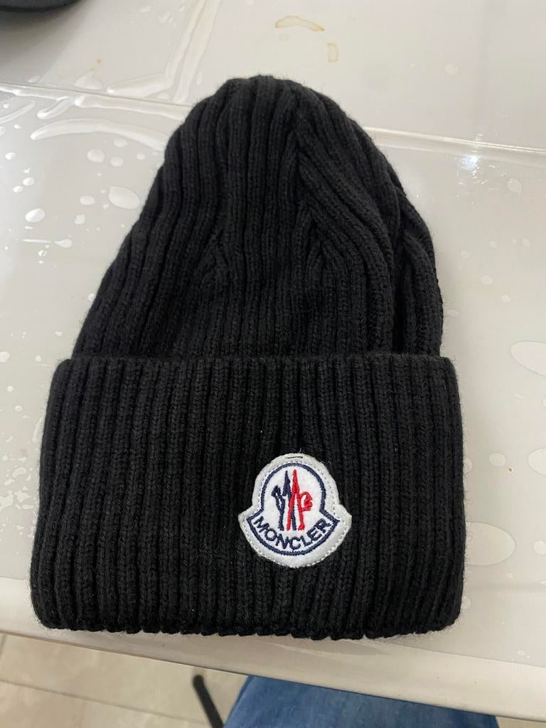 Moncler Muts Nieuw Zwart, Ophalen of Verzenden, Nieuw, Overige maten, Muts