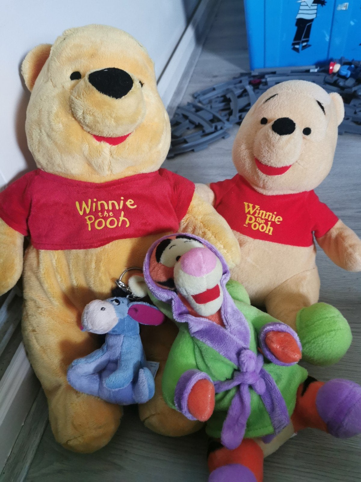 Winnie de Poeh en Teigetje knuffel met ioore sleutelhanger, Disney, Overige typen, Ophalen of Verzenden, Middelgroot (20 tot 80 cm)